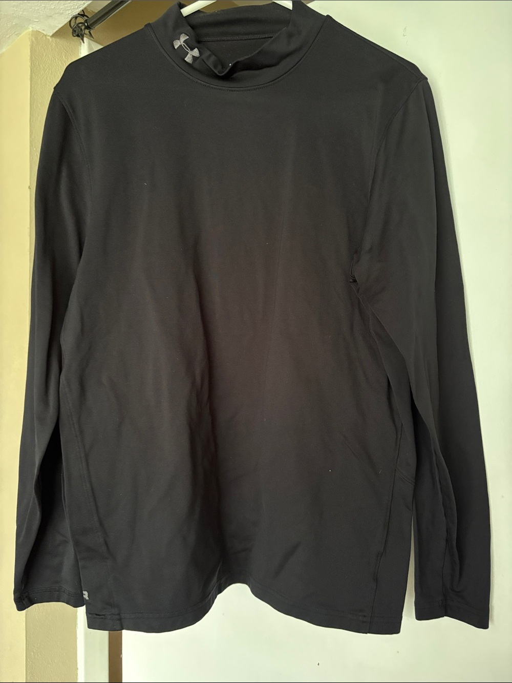 Under Armour Black Long-Sleeve Mock-Neck Performance Top